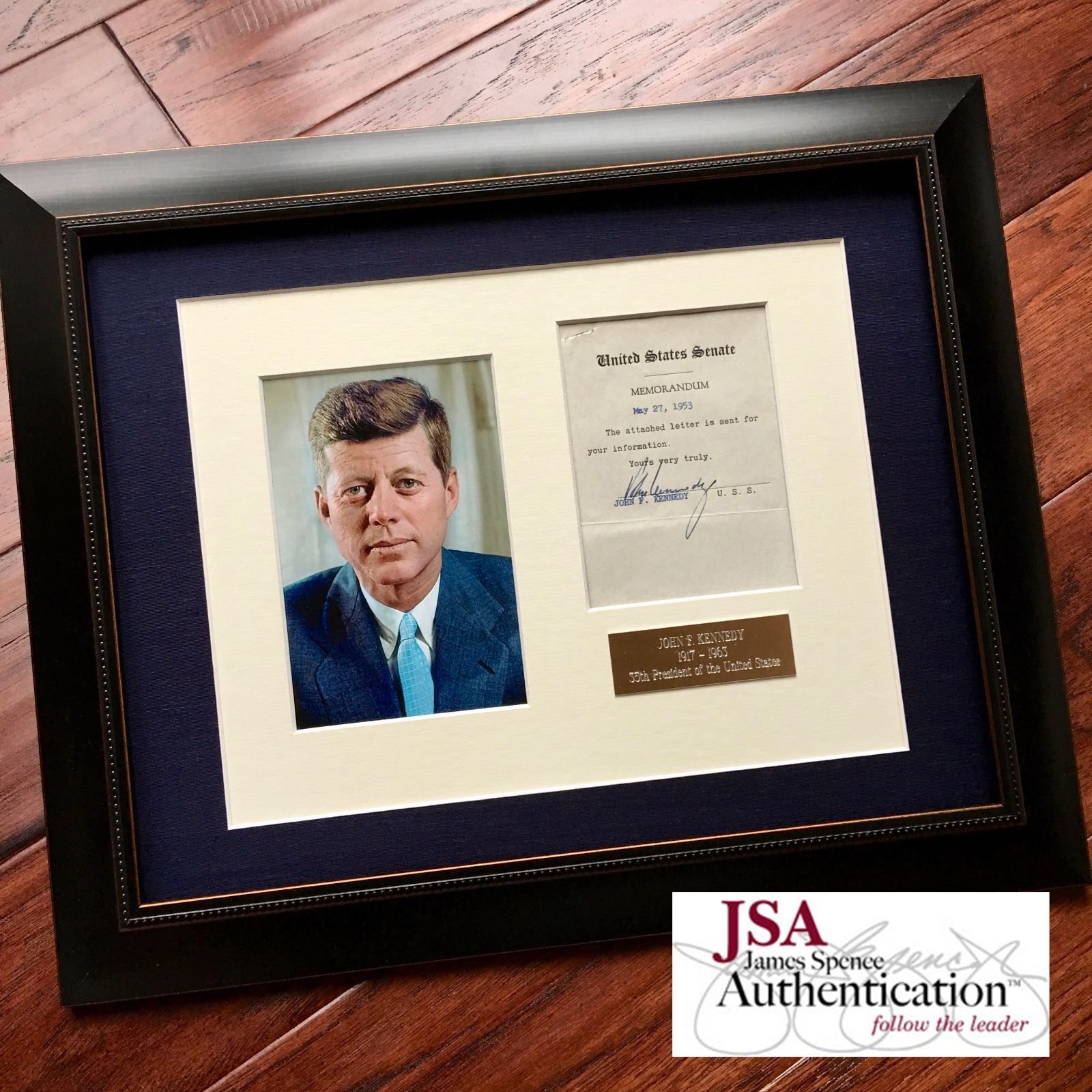 JOHN F. KENNEDY * JSA COA * Scarce Authentic JFK AUTOGRAPH Signed * President