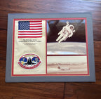 STS 41-B * JSA * Bruce McCandless Certified Flown Flag & Patch Autograph Signed