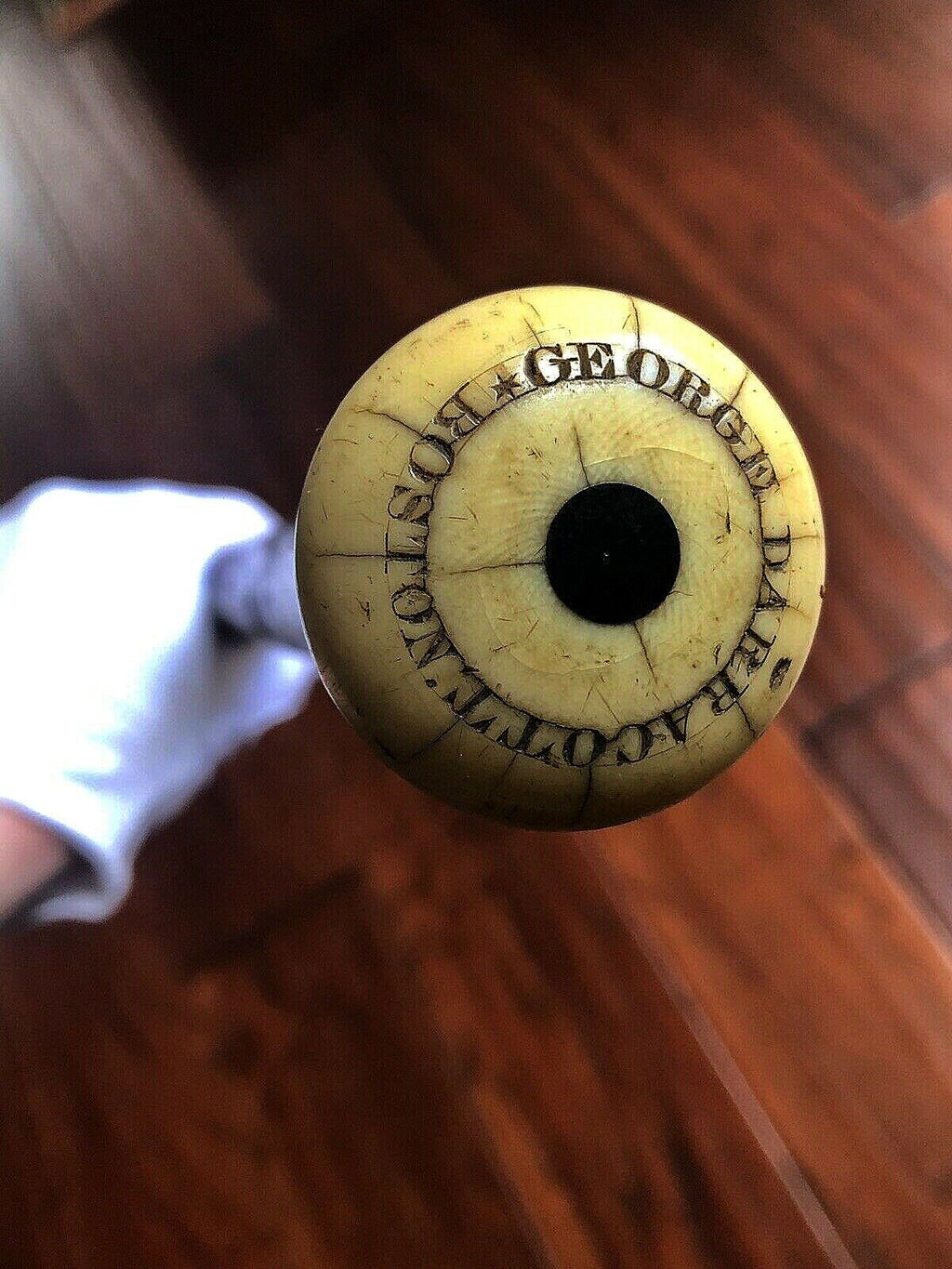 GEORGE WASHINGTON * Cane Crafted From a Mount Vernon Tree Planted By Washington