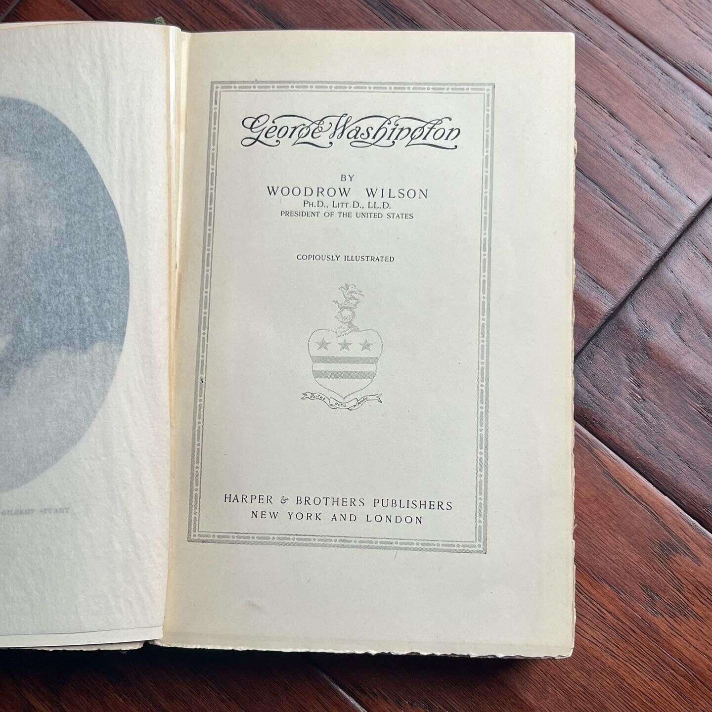 WOODROW WILSON * PSA/DNA * Biography of George Washington Autograph Signed Book
