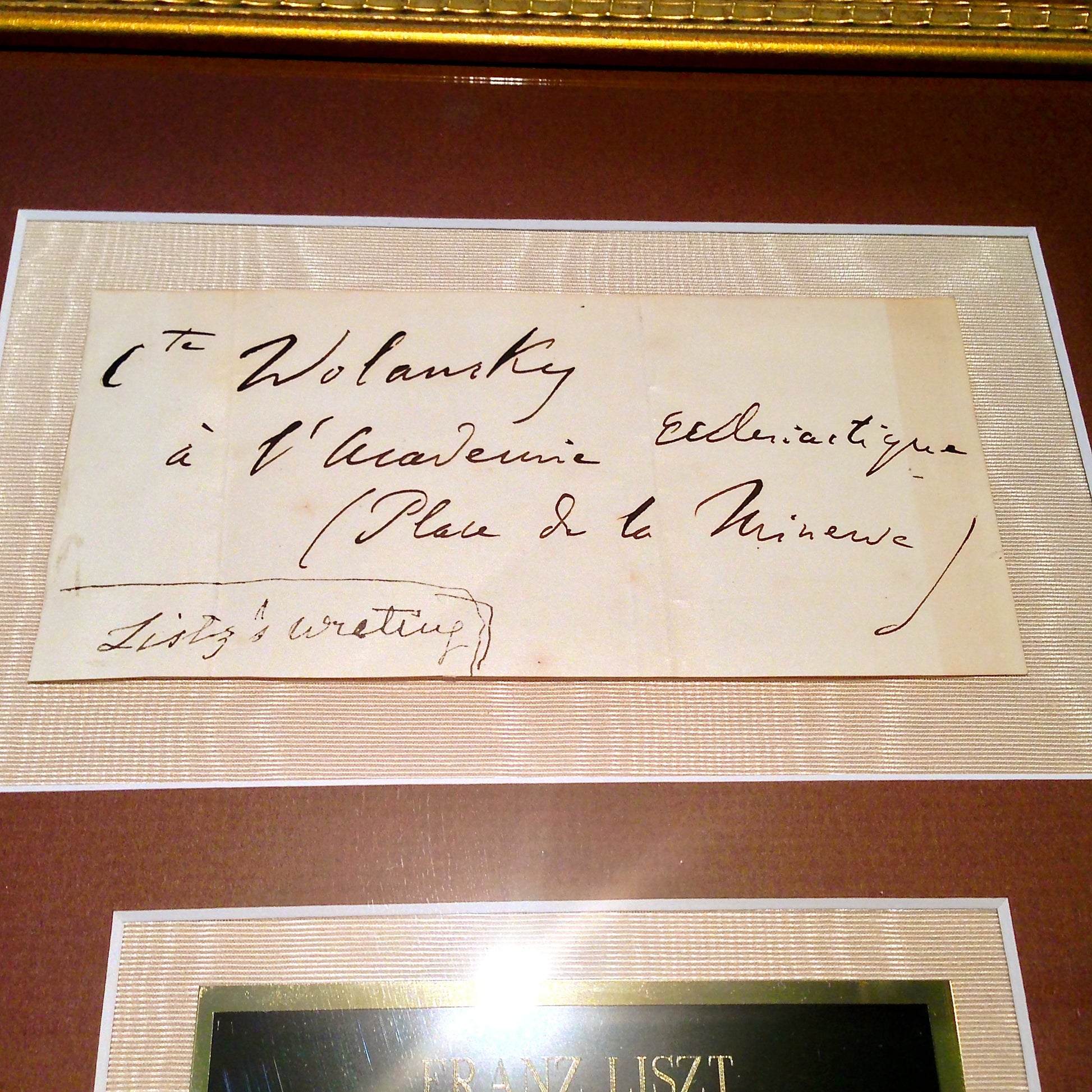 FRANZ LISZT Handwritten Autograph Envelope AUTHENTIC * RARE! * composer