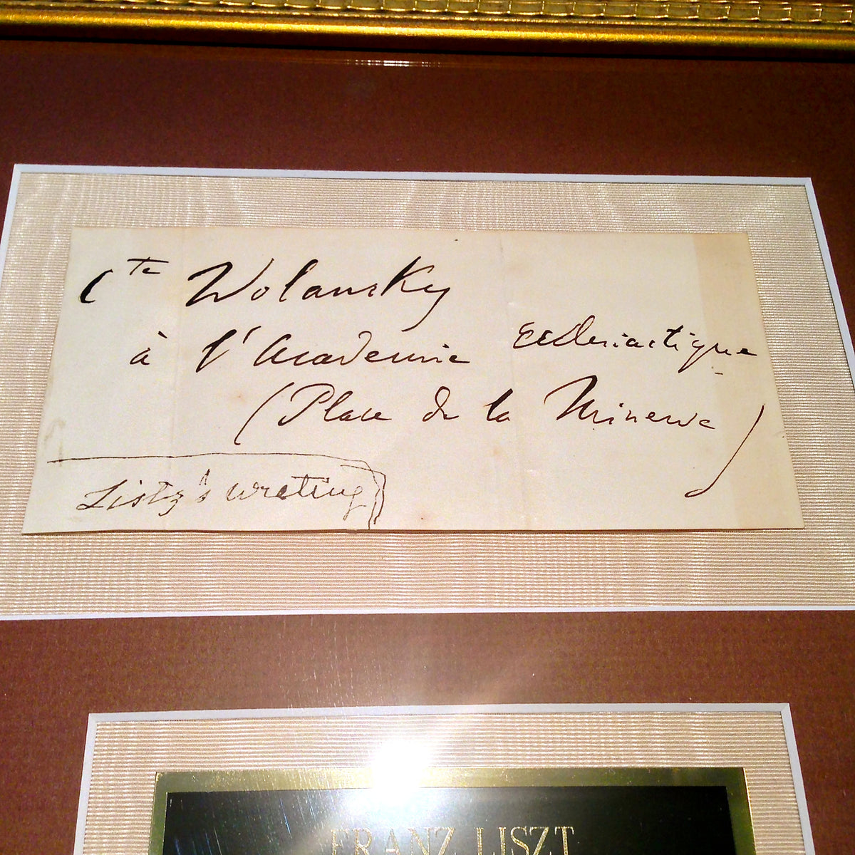 FRANZ LISZT Handwritten Autograph Envelope AUTHENTIC * RARE! * composer