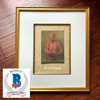 THOMAS EDISON * BAS BECKETT MINT 9 * Signed Unpersonalized Bust Photo Autograph