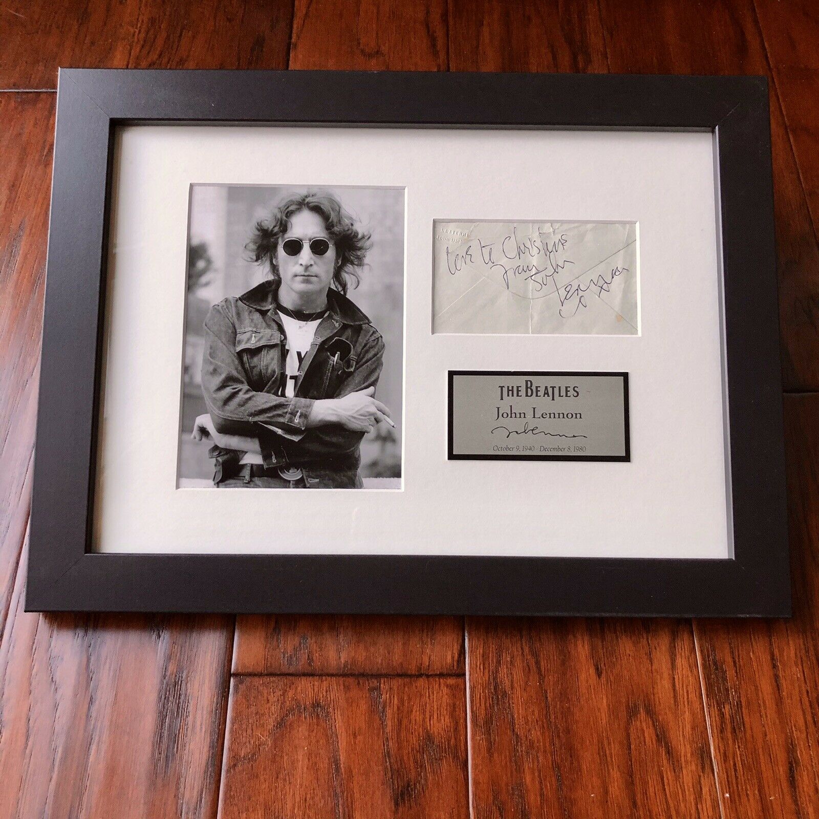 JOHN LENNON * JSA LOA * Autograph 1963 Envelope Signature Signed * The Beatles