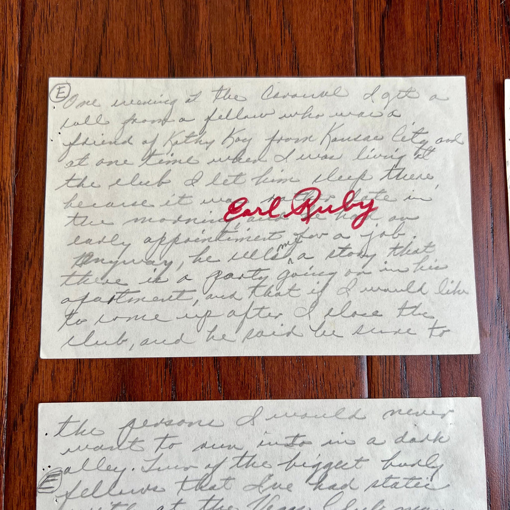 JACK RUBY * PSA * AUTOGRAPH Notes Why He Had Pistol to Shoot Oswald SIGNED * JFK