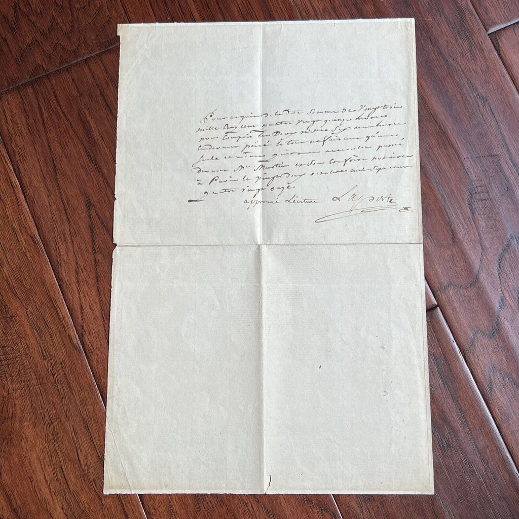LOUIS XVI * JSA LOA * Beheaded King Signed Excessive Spending Document Autograph