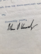 JOHN F. KENNEDY * EARLY 1949 Autograph Letter SIGNED * President House of Reps