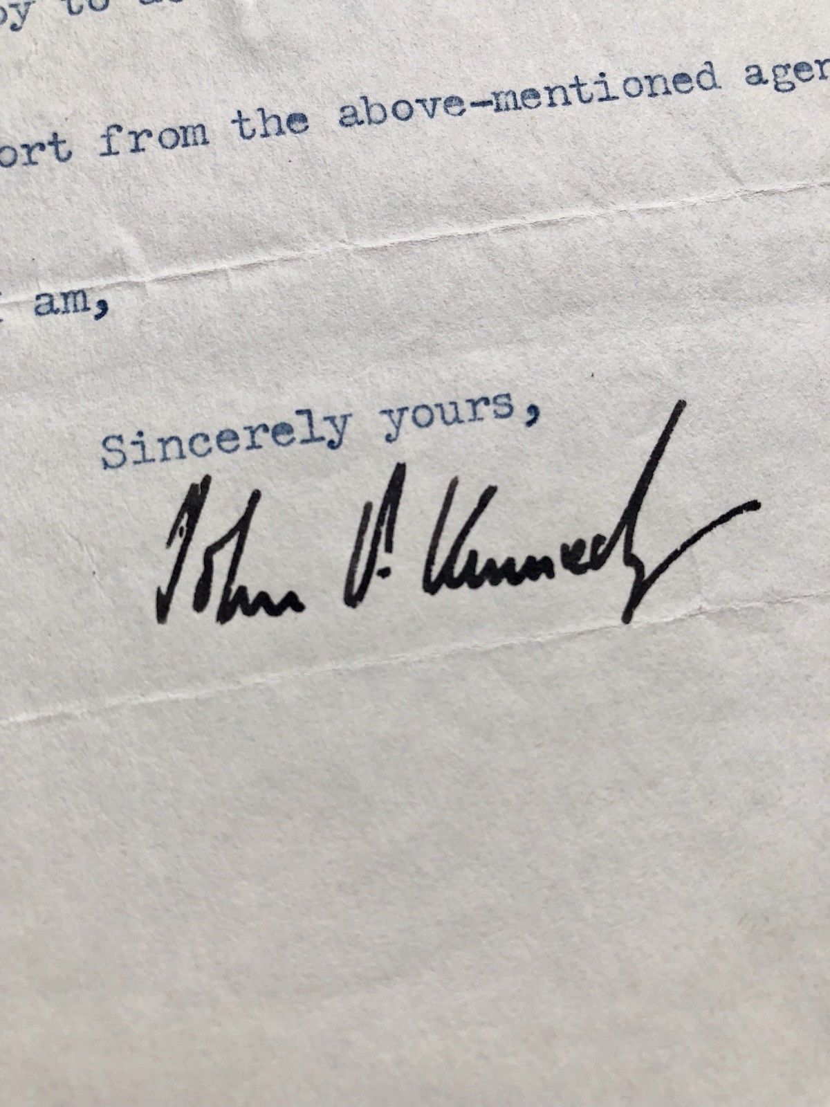 JOHN F. KENNEDY * EARLY 1949 Autograph Letter SIGNED * President House of Reps