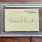 FRANKLIN D. ROOSEVELT * PSA * AUTOGRAPH White House Card SIGNED * as PRESIDENT