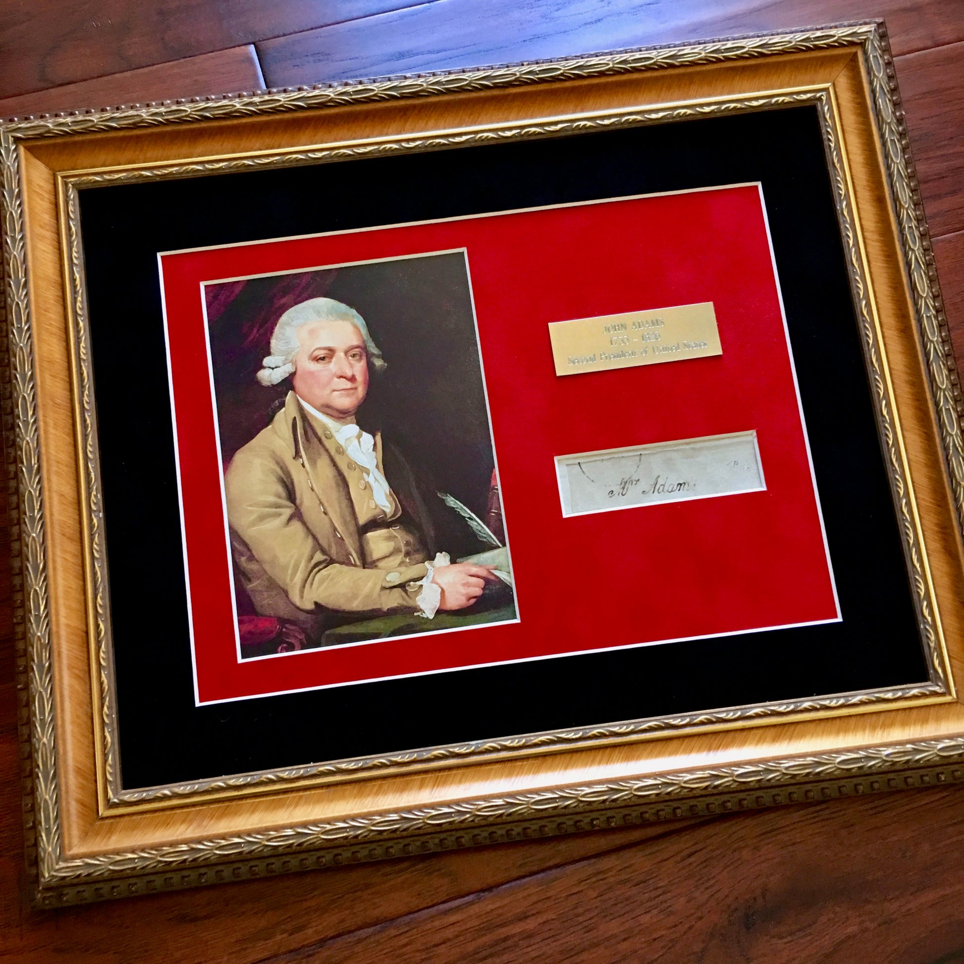 JOHN ADAMS * Scarce AUTOGRAPH Cut Signature SIGNED * JSA COA * 2nd President