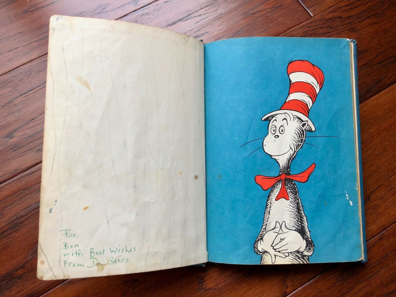 DR. SEUSS * BAS * Authentic AUTOGRAPH "Cat In The Hat" SIGNED * Kids Classic