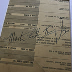 MARTIN LUTHER KING JR * BAS Beckett LOA * Hand Signed 1961 Speech Autograph *
