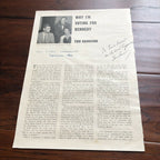 JOHN F. KENNEDY * JSA * 1960 Signed "Voting for Kennedy" Newspaper * Autograph