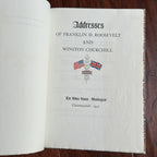 FRANKLIN D ROOSEVELT * Autograph Pearl Harbor Infamy Speech 1942 Book Signed PSA
