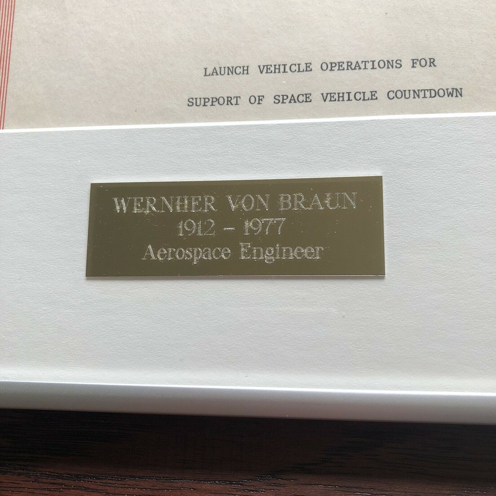 WERNHER VON BRAUN * BAS LOA * NASA Apollo 4 Signed Saturn V Launch Autograph *