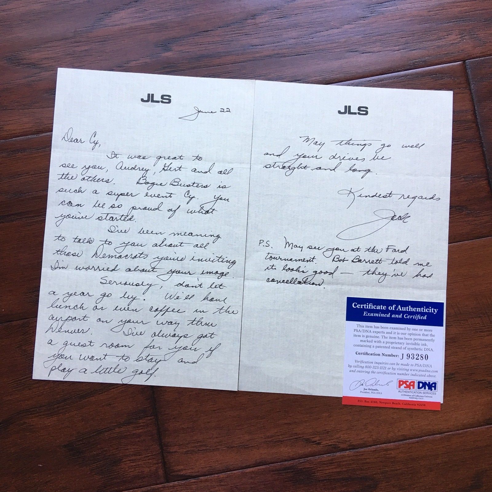 JACK SWIGERT * APOLLO 13 * Handwritten Autograph Letter SIGNED * PSA/DNA * NASA