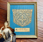 MARIE ANTOINETTE * Lace Nightcap Hand Embroidered By Her Exhibited at Versailles