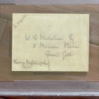 FLORENCE NIGHTINGALE * PSA/DNA * AUTOGRAPH Envelope SIGNED * To Red Cross Member