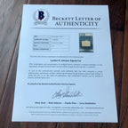 LYNDON B. JOHNSON * BECKETT BAS SLAB * Autograph Signature As President Signed