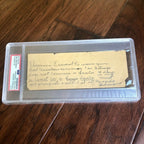 Thomas Edison * PSA/DNA Slab * "Sell Records" Autograph Handwritten Note Signed