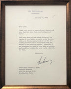 JOHN F. KENNEDY * JSA LOA * WHITE HOUSE AUTOGRAPH Letter SIGNED * 1963