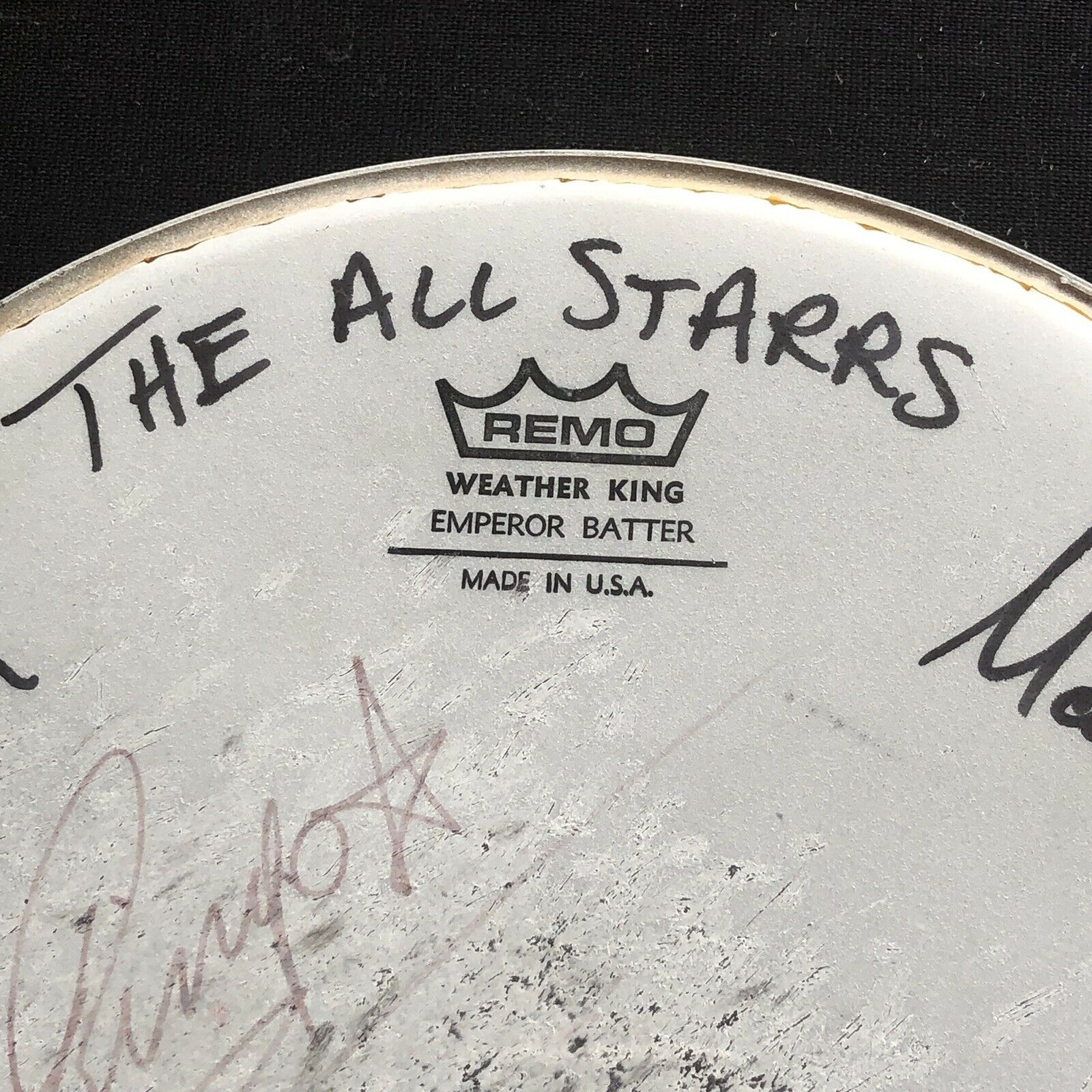 RINGO STARR & THE ALL STARR BAND * JSA LOA * Hand-Signed Remo Drumhead Autograph