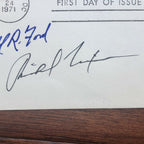 GERALD FORD & RICHARD NIXON * JSA LOA * Hand Signed Autograph Envelope First Day