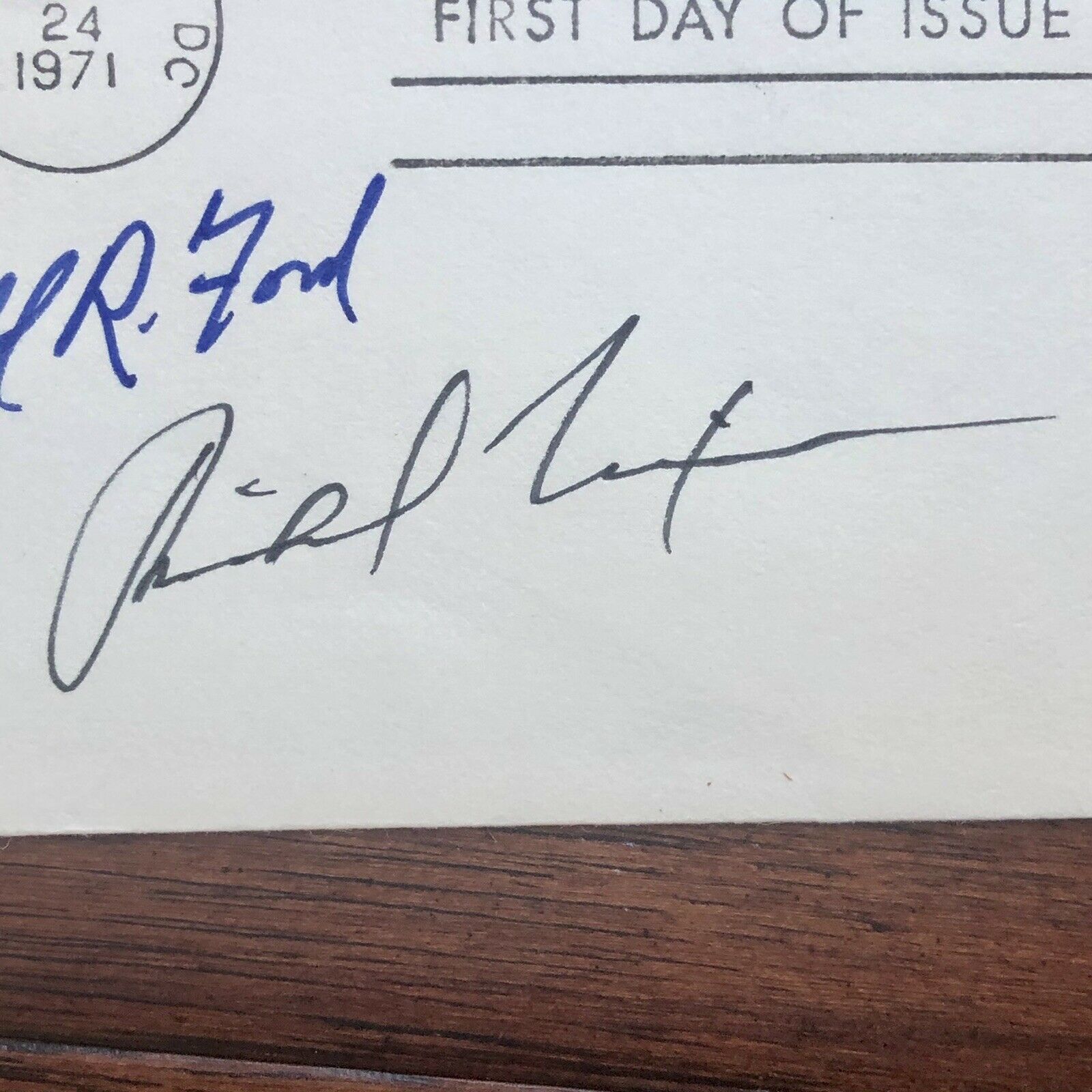 GERALD FORD & RICHARD NIXON * JSA LOA * Hand Signed Autograph Envelope First Day