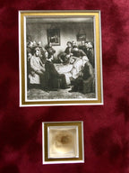 ABRAHAM LINCOLN * Genuine DEATHBED BANDAGE Relic + HAIR + PSA Cut Words * COAs