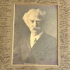 MARK TWAIN / SAMUEL L. CLEMENS * JSA * Autograph 'Savage Club' Photo Signed