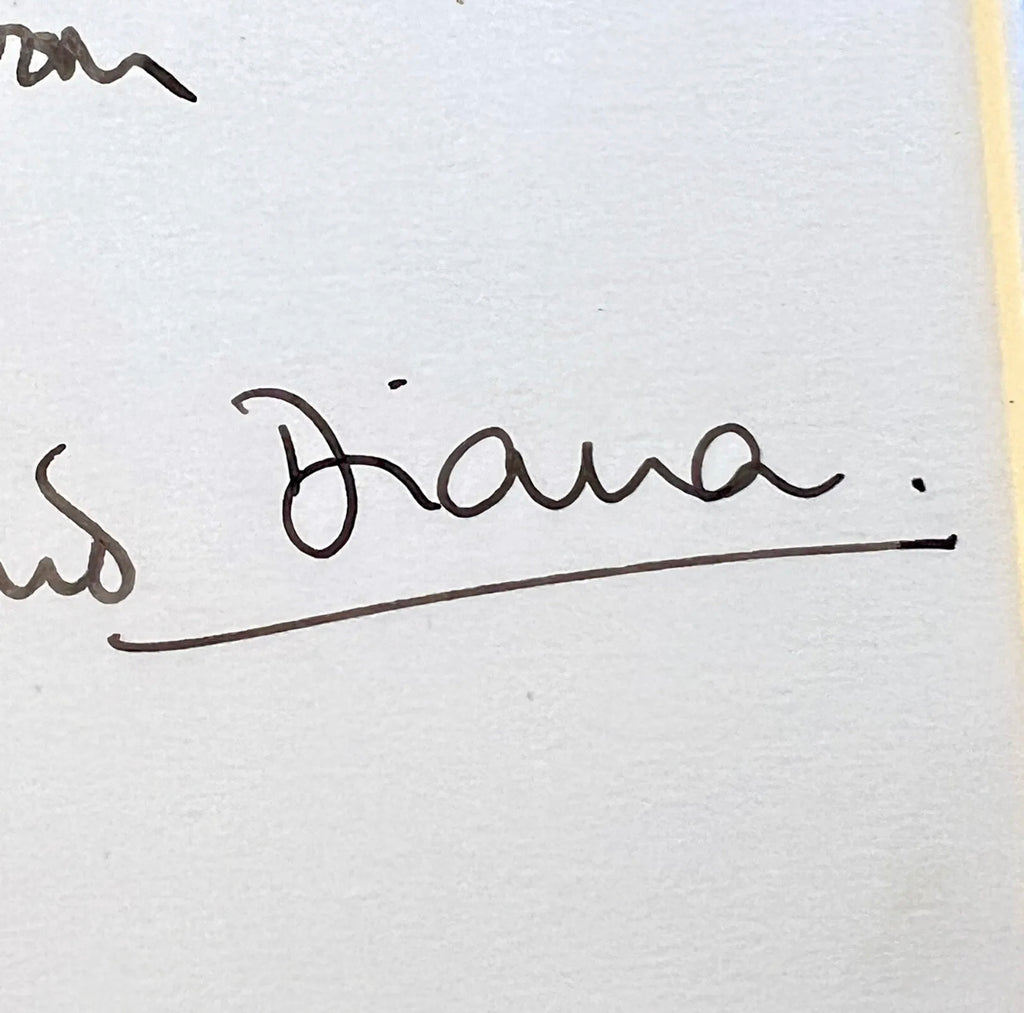 KING CHARLES III and PRINCESS DIANA * JSA * Signed 1983 Christmas Card Autograph