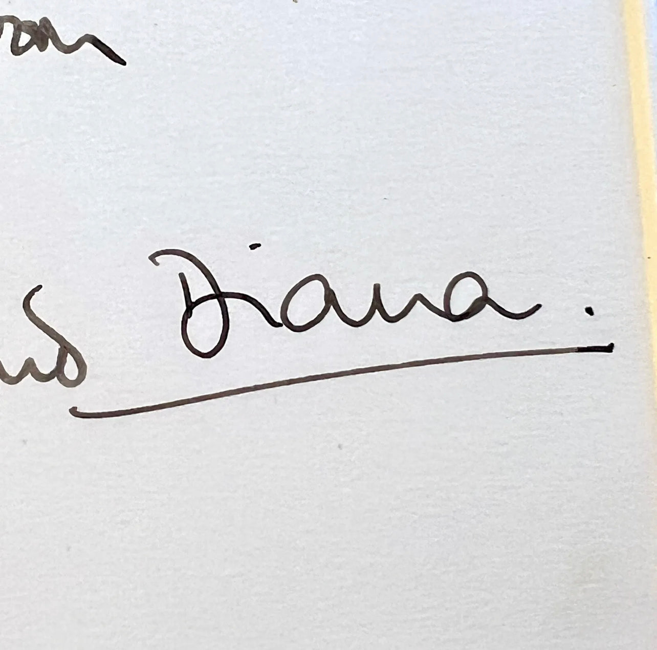 KING CHARLES III and PRINCESS DIANA * JSA * Signed 1983 Christmas Card Autograph