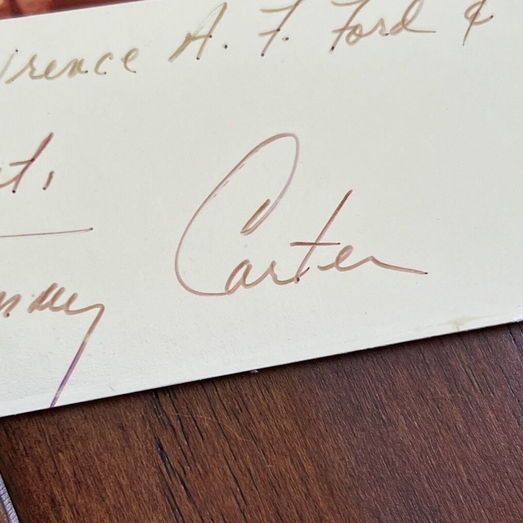 JIMMY CARTER * JSA * Full Signature On Portrait Photograph Signed Autograph