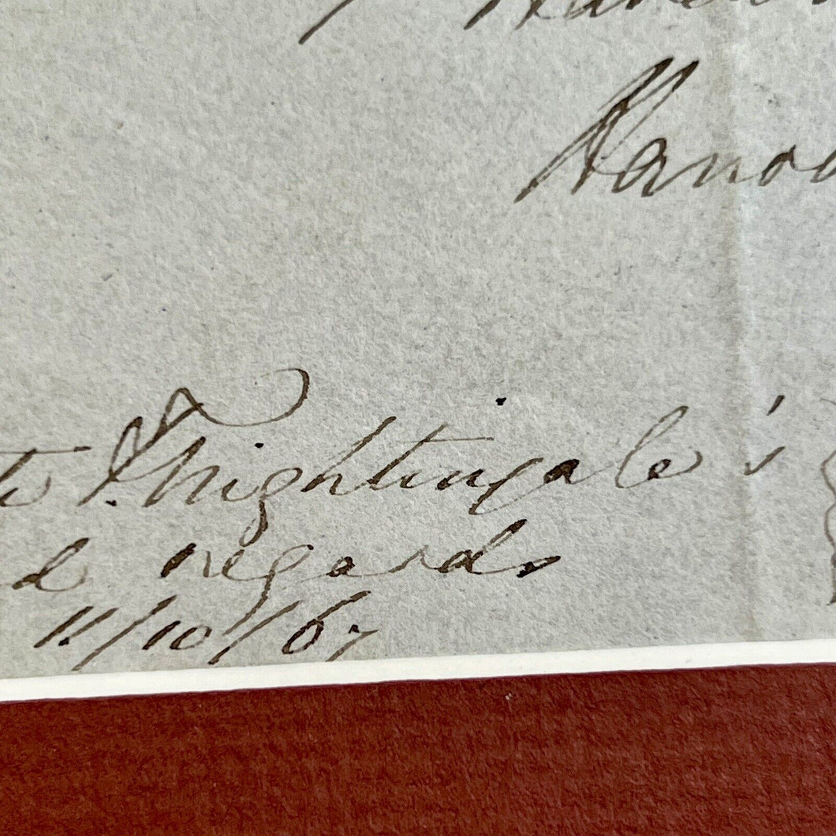 FLORENCE NIGHTINGALE * JSA * Autograph Envelope Signed to Founding Pathologist