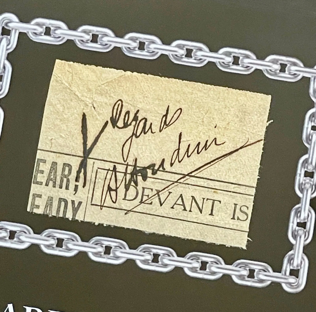 HARRY HOUDINI * PSA/DNA * Autograph Cut Signature Signed Display * Magician