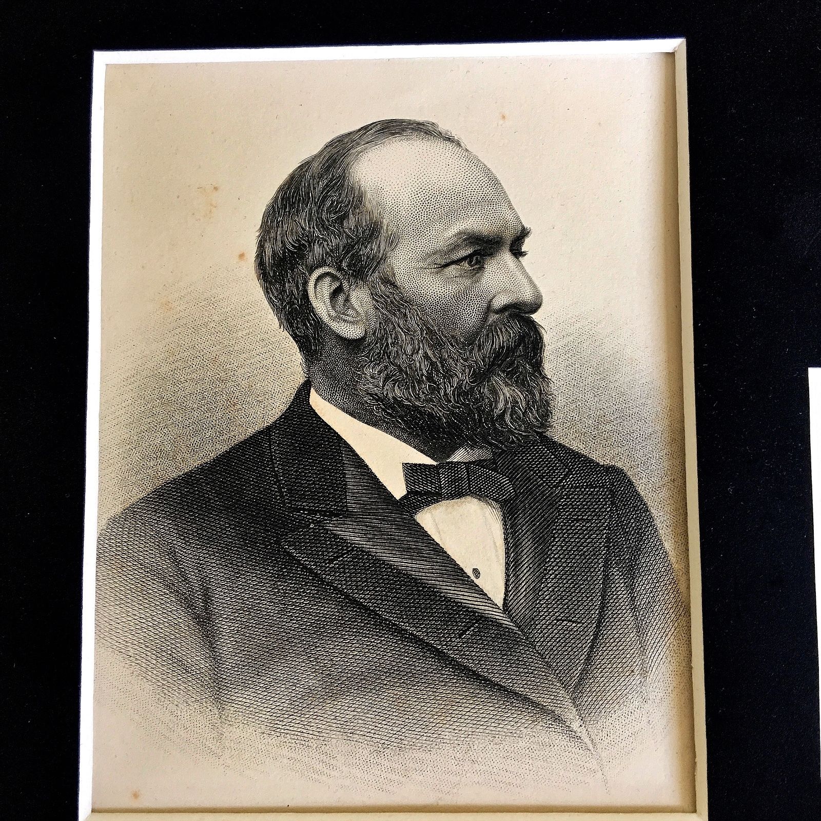 JAMES A. GARFIELD * Scarce Full Autograph Signed * Cut Album Page * President