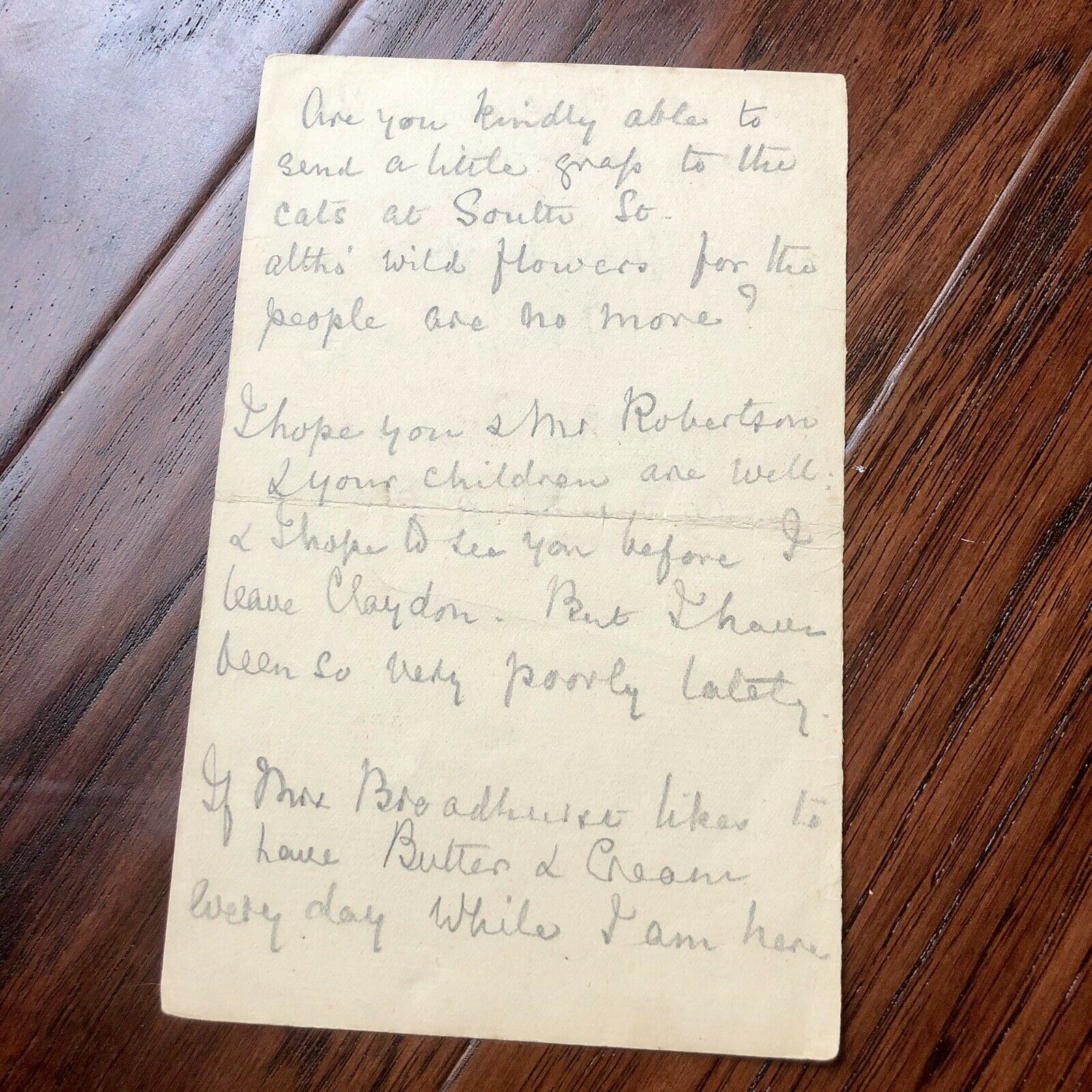 FLORENCE NIGHTINGALE * BAS Beckett * Signed Handwritten Letter Autograph * Nurse