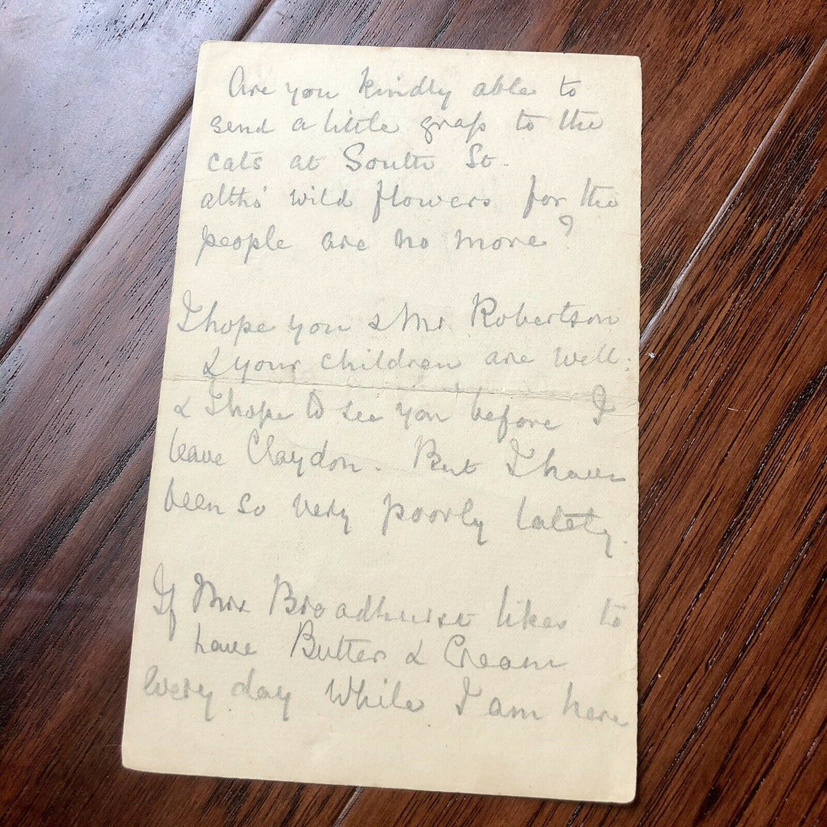 FLORENCE NIGHTINGALE * BAS Beckett * Signed Handwritten Letter Autograph * Nurse