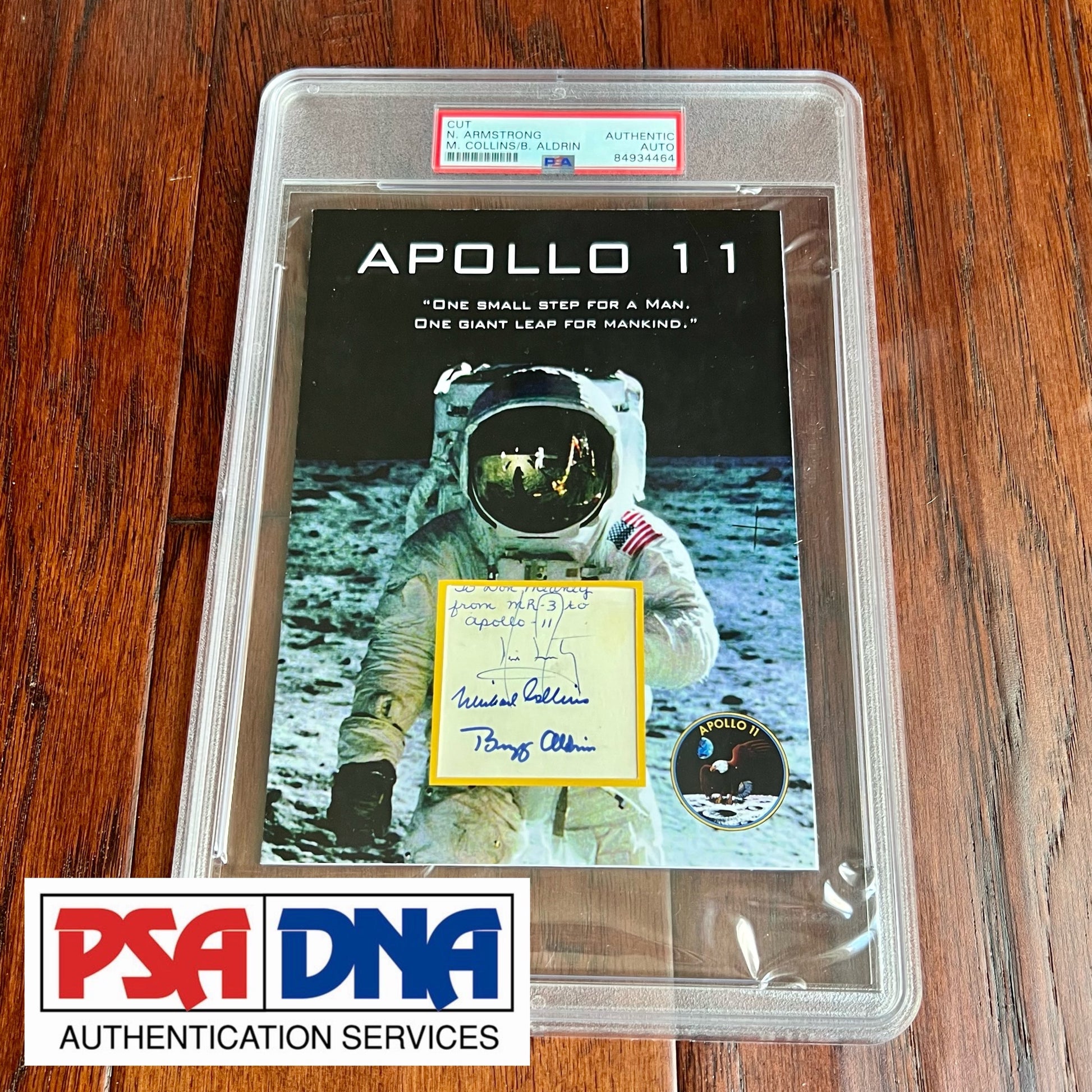 APOLLO 11 * PSA * Autograph Vintage 1969 Crew Signed Neil Armstrong Buzz Aldrin