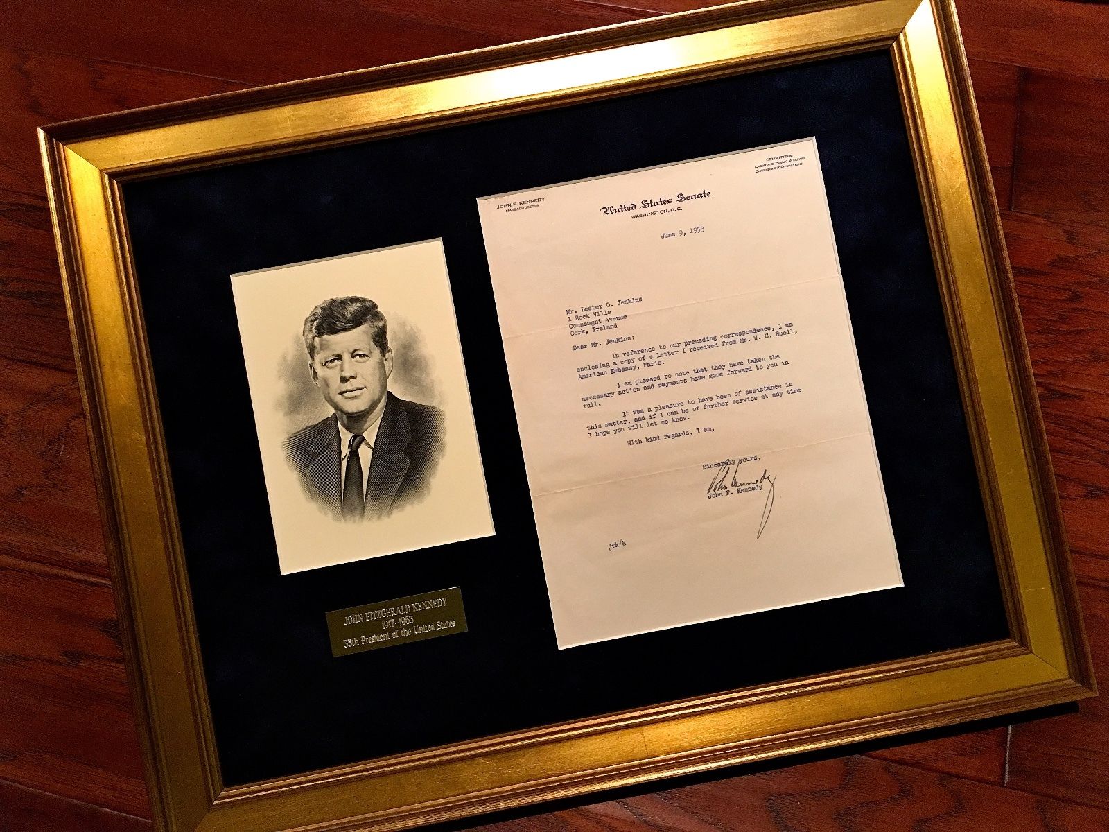 JOHN F. KENNEDY * JSA COA * Scarce Authentic JFK AUTOGRAPH Signed * President