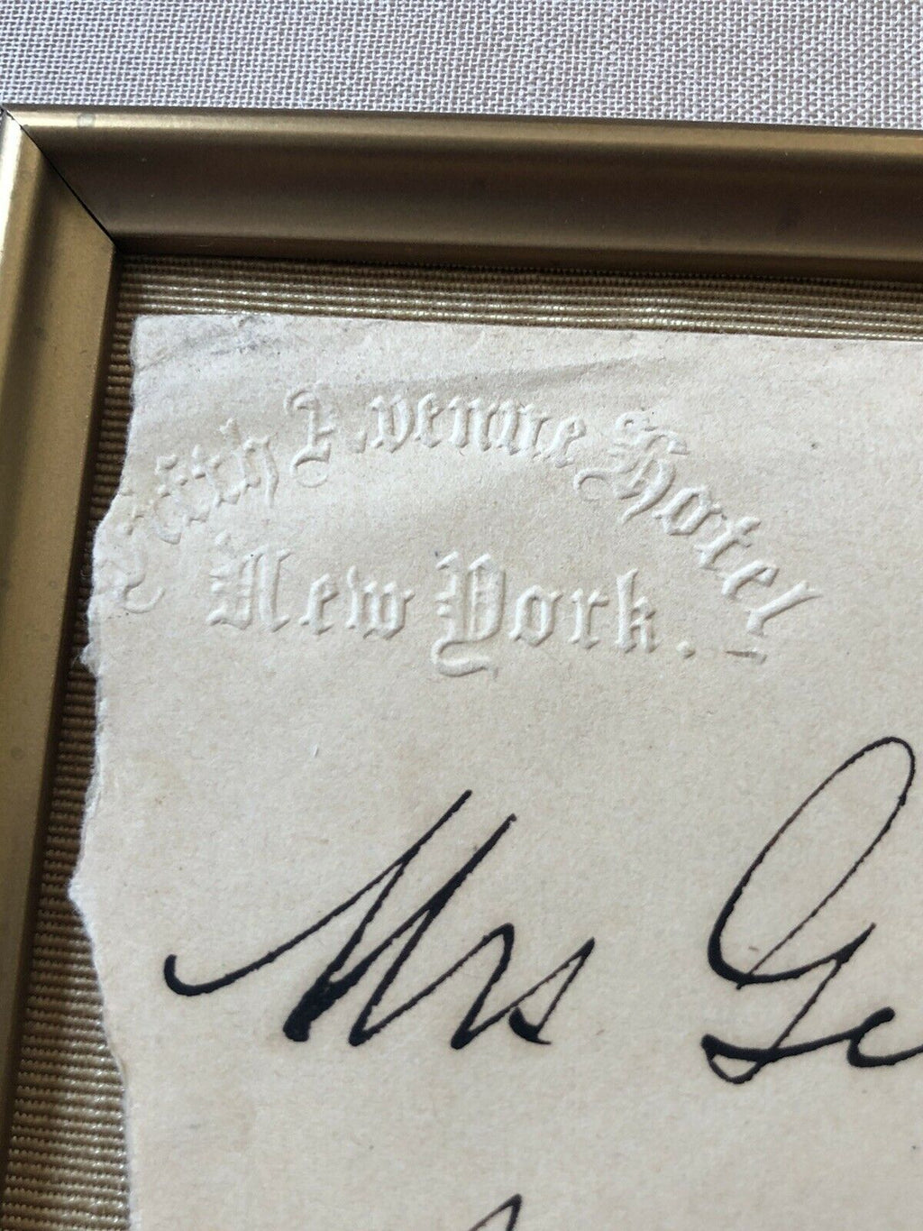 GEORGE CUSTER * JSA * Handwritten Autograph Envelope Signed * Little Big Horn