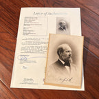 JAMES A. GARFIELD * JSA LOA * Signed Cabinet Card Photograph Autograph