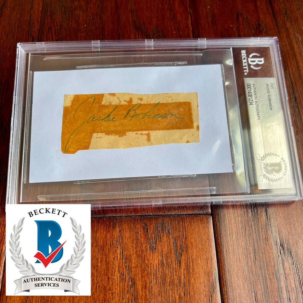JACKIE ROBINSON & 25+ Others * Beckett BAS * Autograph Cut Signature Signed