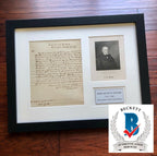 JOHN QUINCY ADAMS * BECKETT BAS * Autograph "United States Laws" Letter Signed *