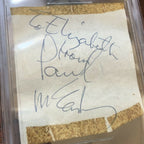 PAUL MCCARTNEY * BAS BECKETT SLAB * AUTOGRAPH CUT SIGNATURE SIGNED * THE BEATLES