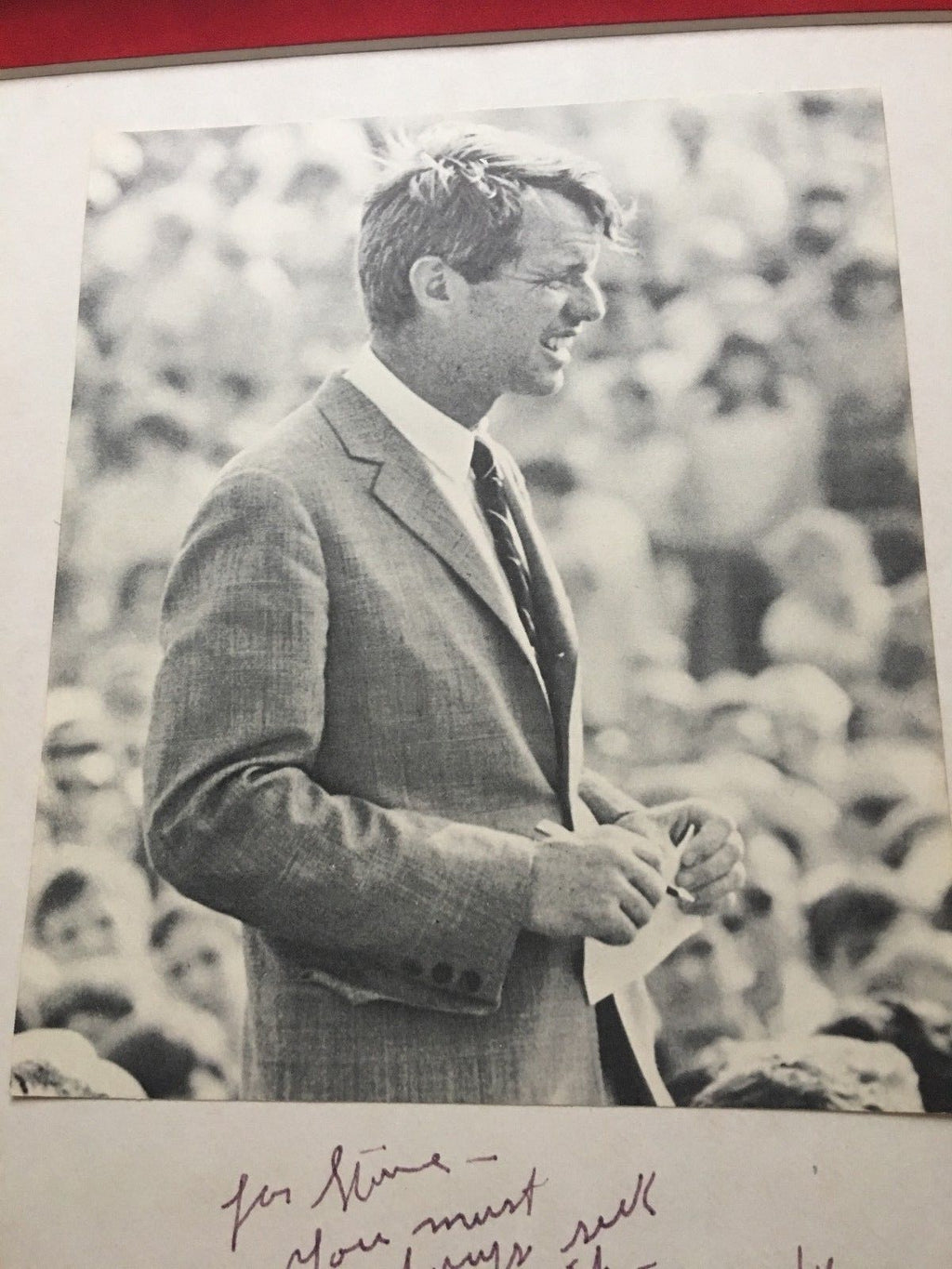 ROBERT F. KENNEDY * "Always Seek the Truth" * Authentic AUTOGRAPH Photo Signed