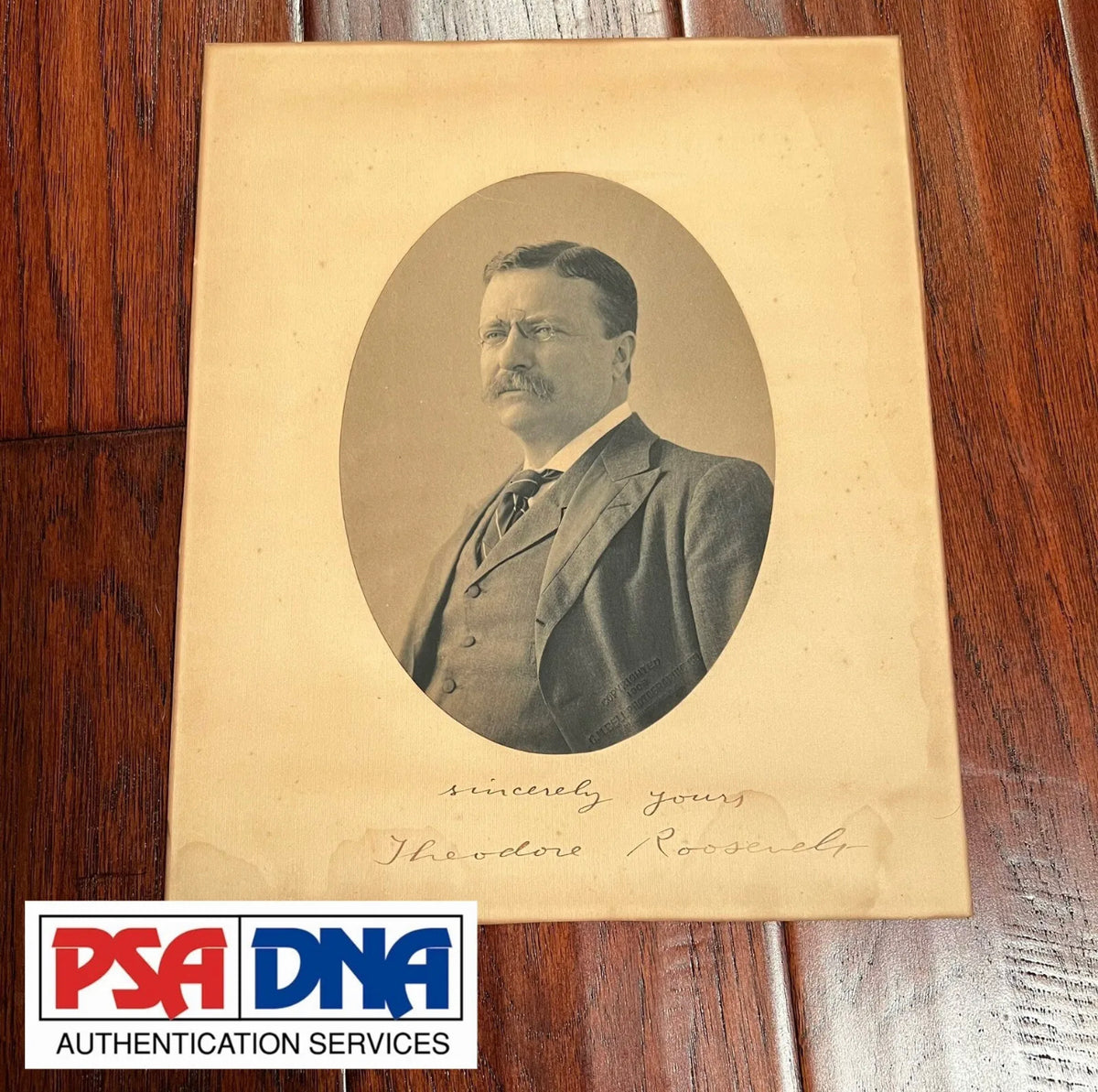 THEODORE ROOSEVELT * PSA/DNA * Photograph Portrait Signed as President Autograph