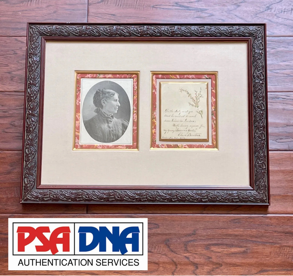 CLARA BARTON * PSA/DNA * Autograph BIBLE QUOTE Signed * RED CROSS Founder