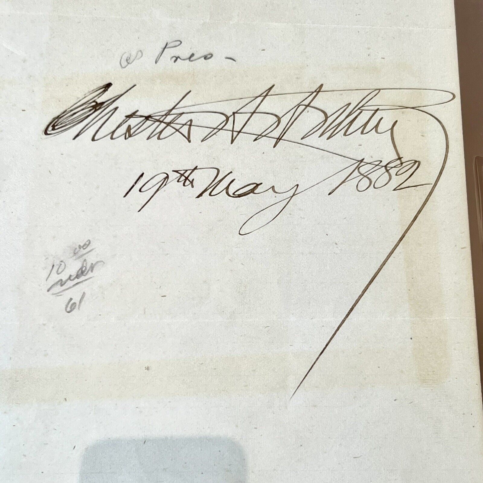 CHESTER A. ARTHUR * PSA/DNA Slab * Signed As President Autograph Page 1882