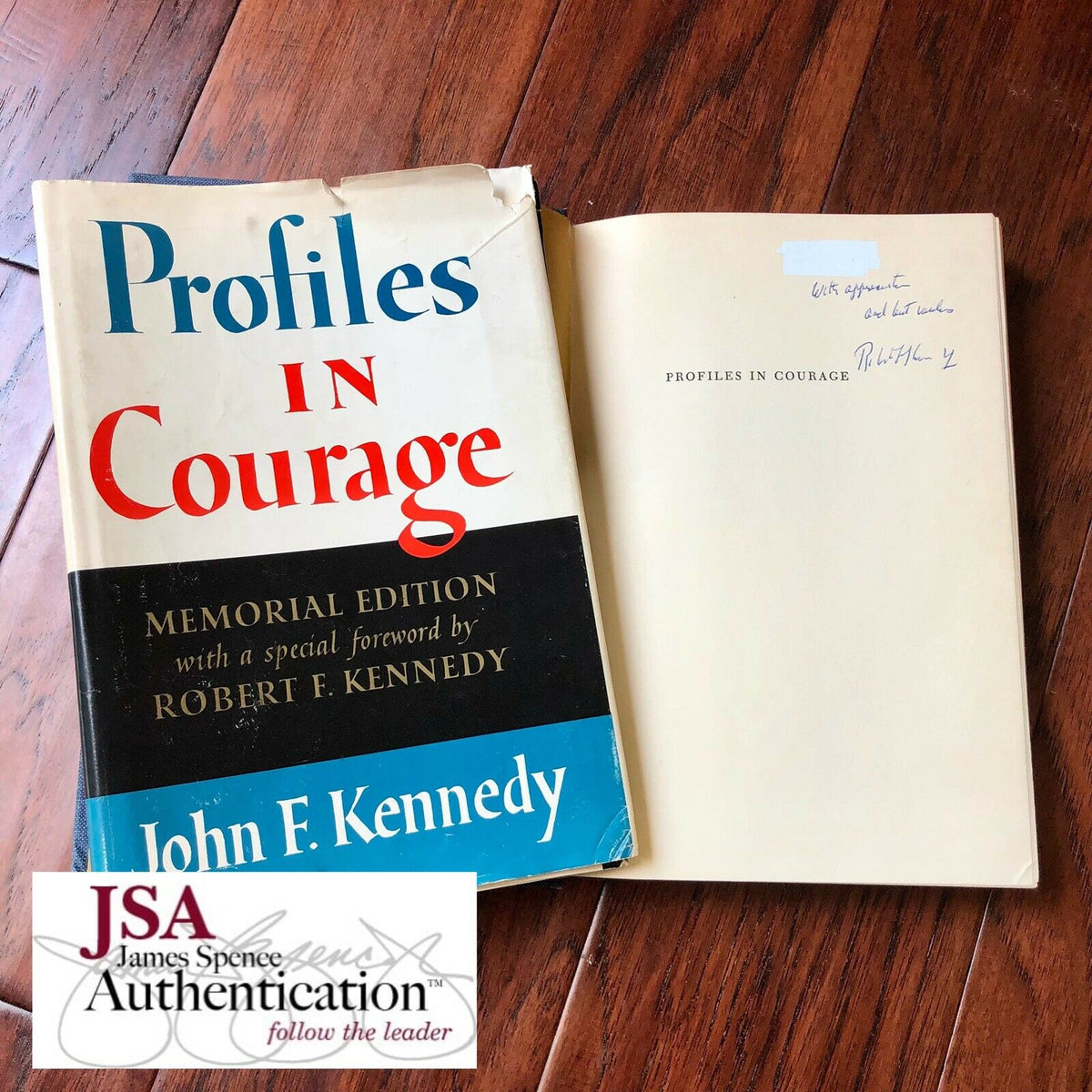 ROBERT KENNEDY * JSA Signed Profiles In Courage Autograph Book * John F Kennedy